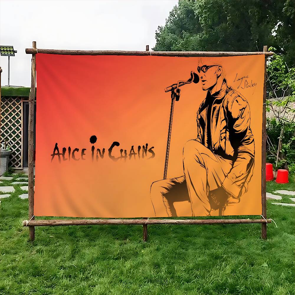 Retro Music Alice In Chains Ad - Commercial Banner Printing 评论和价格