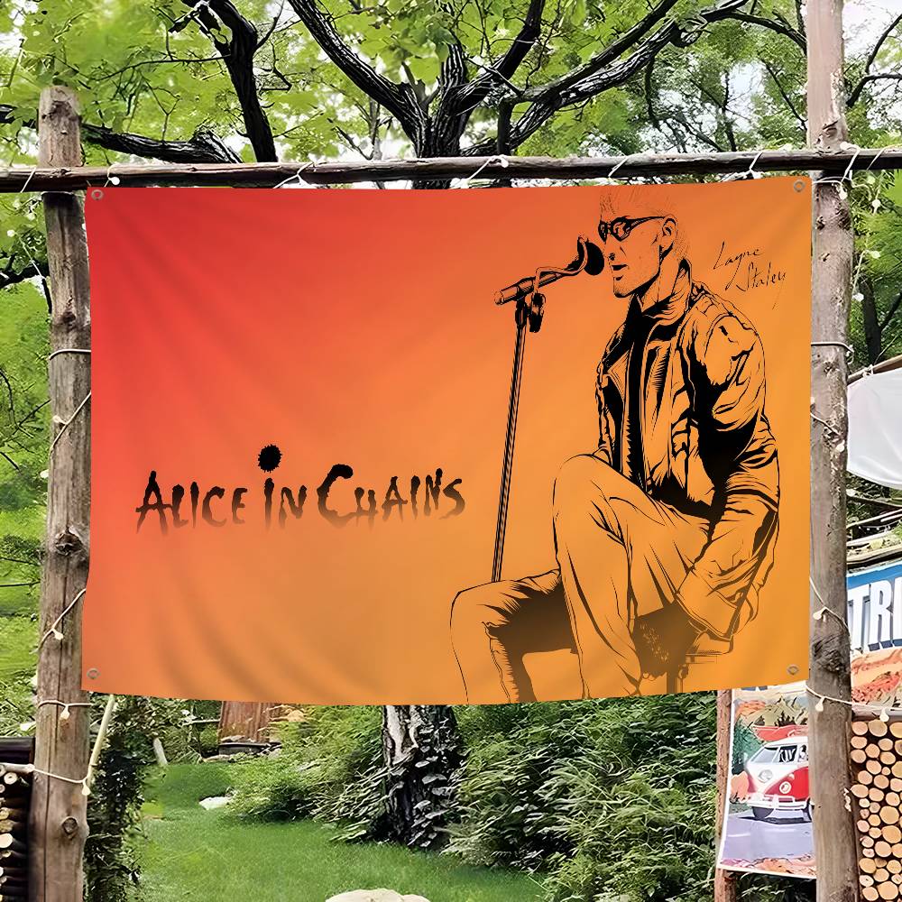 Retro Music Alice In Chains Ad - Commercial Banner Printing 评论和价格