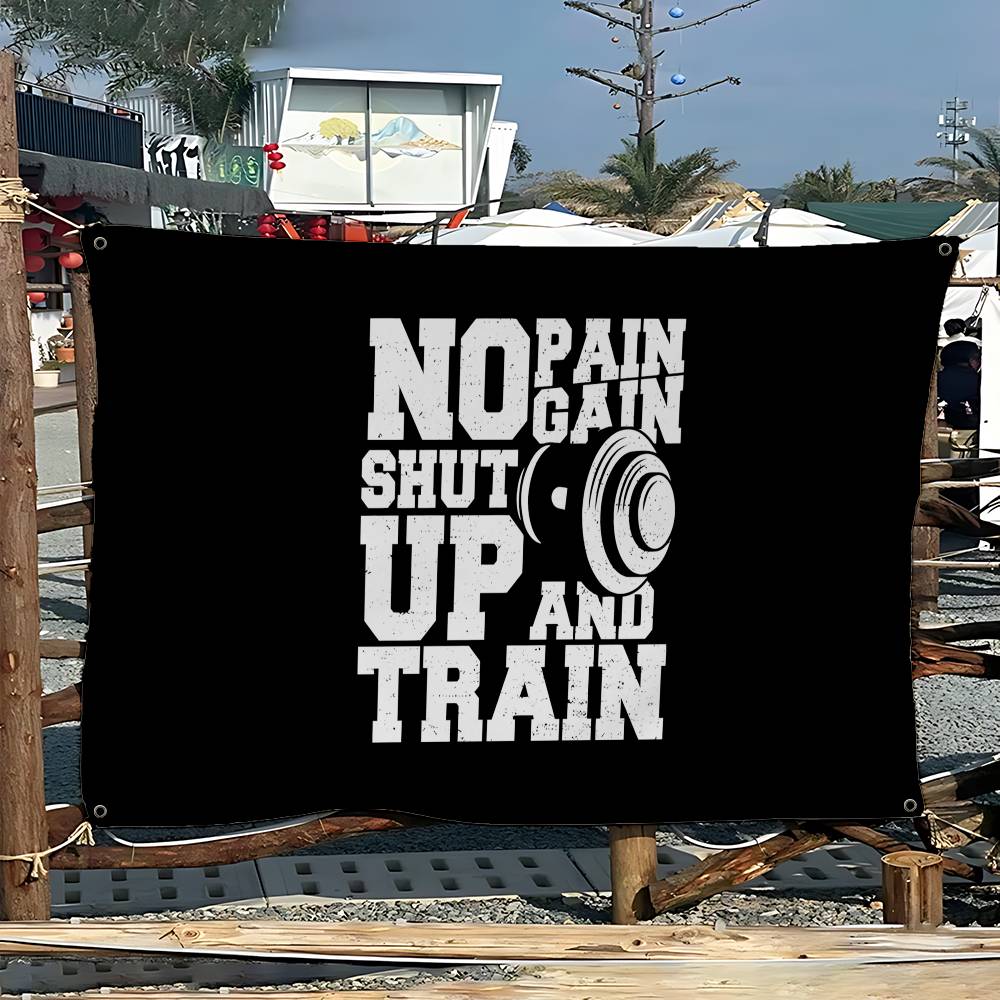 No Pain No Gain GYM Advanced P - Commercial Banner Printing 评论和价格
