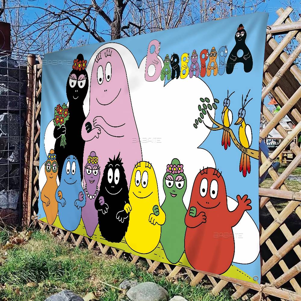 Cute Cartoon Les Barbapapa Fam - Commercial Banner Printing 评论和价格